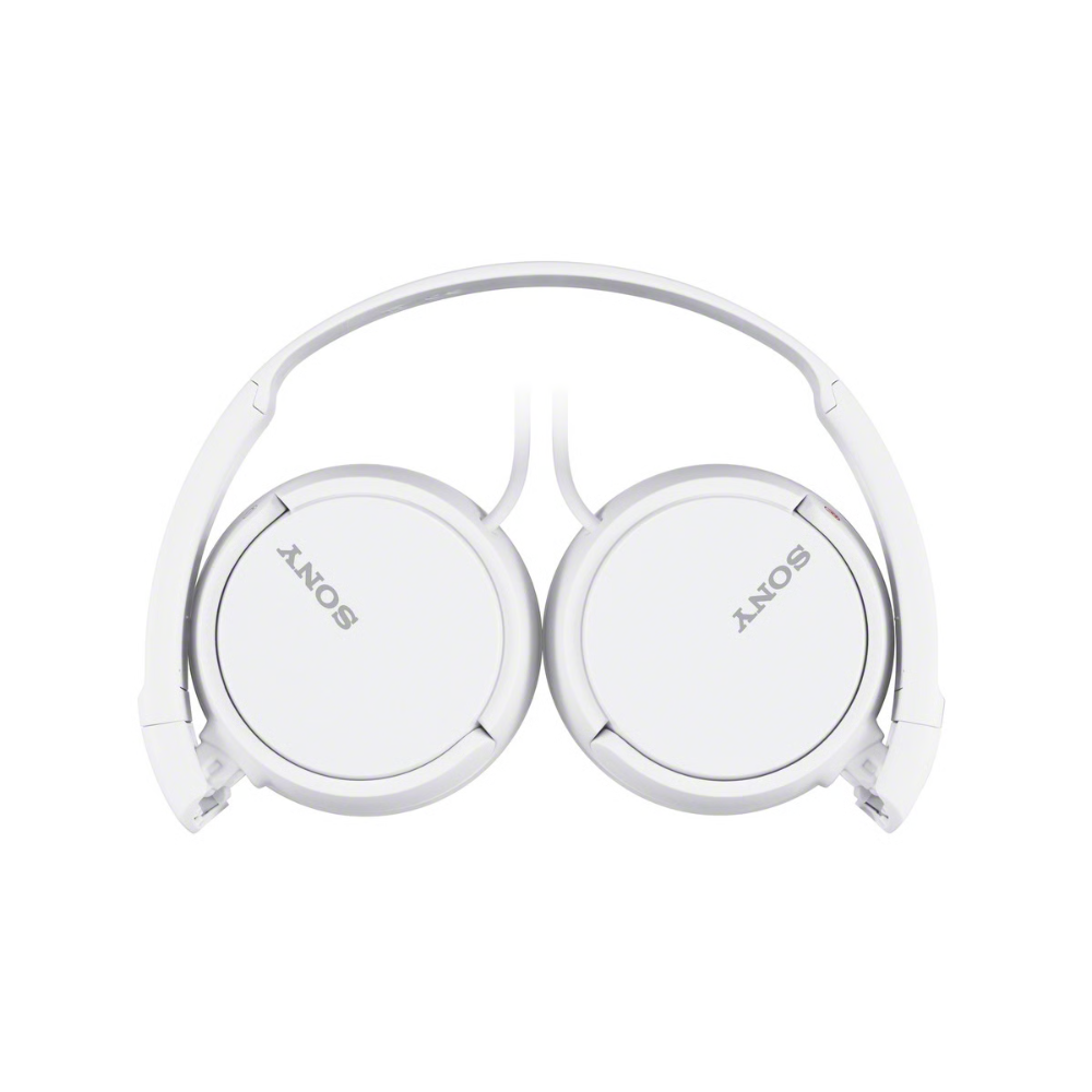 אוזניות חוטיות Sony MDR-ZX110 - צבע לבן שנתיים אחריות ע"י - יבואן הרשמי