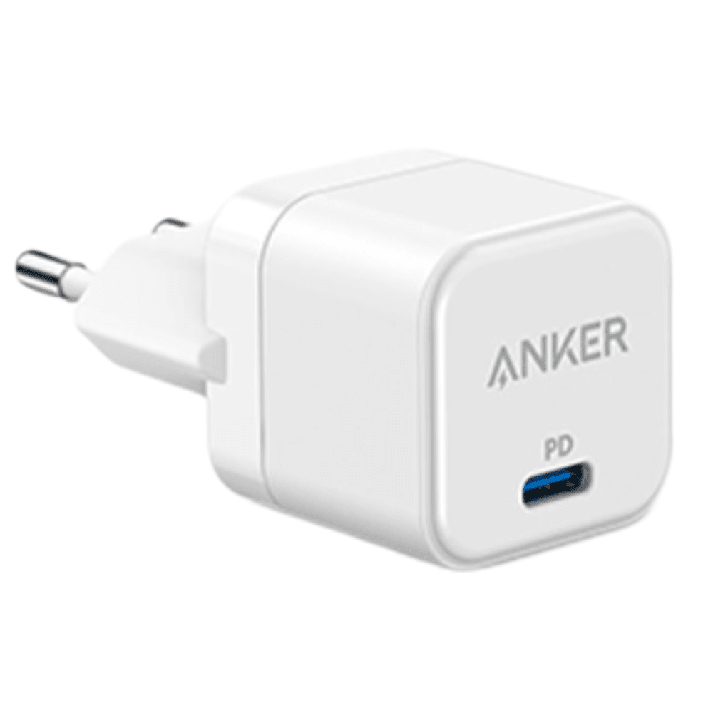 מטען קיר וכבל 0.9 מטר Anker MFI Cable + PowerPort III Cube 20W - צבע לבן - K.B.V