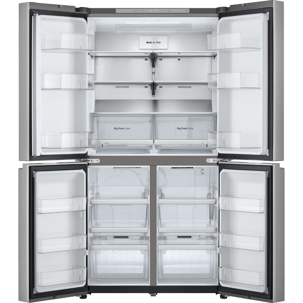 מקרר מקפיא תחתון 4 דלתות LG אל ג'י GR-728S - יבואן רשמי