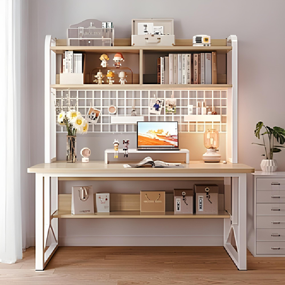 שולחן מחשב ענק ברוחב 120 ס"מ Rosso Italy RSM-2046 לבן - יבואן רשמי