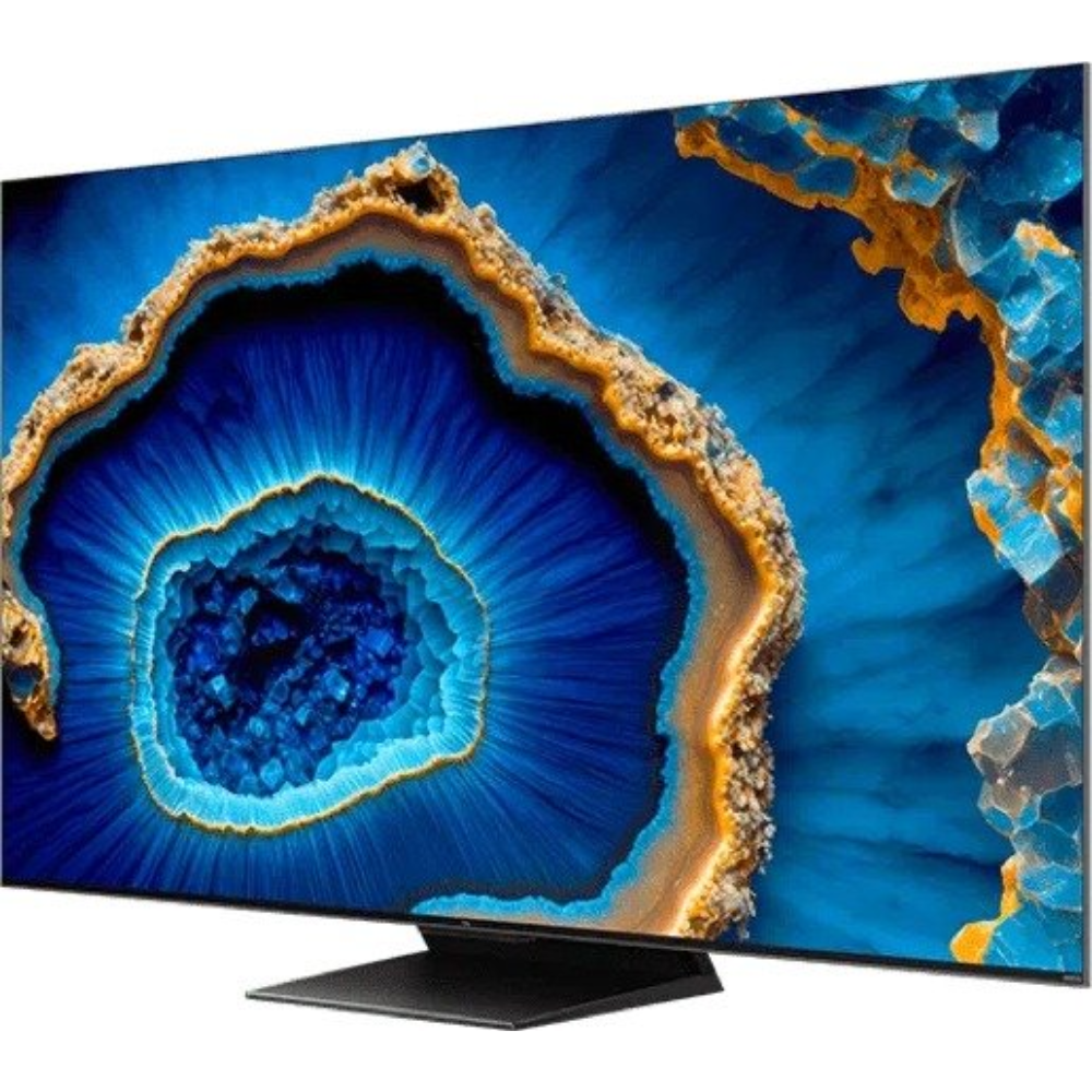 טלוויזיה חכמה TCL 55'' 4K UHD QLED Mini LED Google TV 55C755 עם מערכת סאונד Onkyo - יבואן רשמי