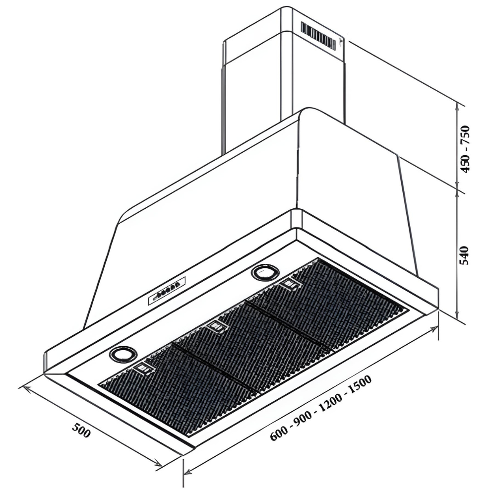 קולט ארובה 60 ס''מ כפרי קרם פרזול זהב. LOFRA DOLCEVITA 600 BIEG - יבואן רשמי