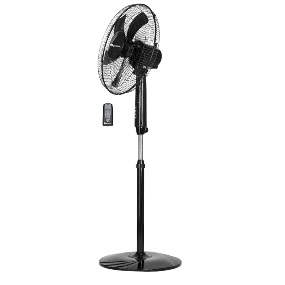 מאוורר עמוד יוקרתי דיגיטלי כולל שלט 16" Selmor SE-2535 - צבע שחור - K.B.V