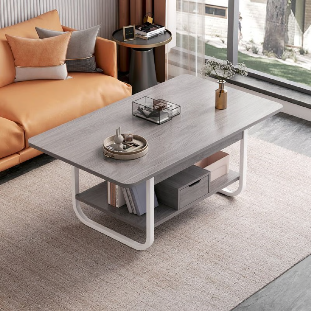 שולחן סלון יוקרתי 120 ס"מ צבע אפור דגם Rosso Italy RSM-3105-GRAY - יבואן רשמי