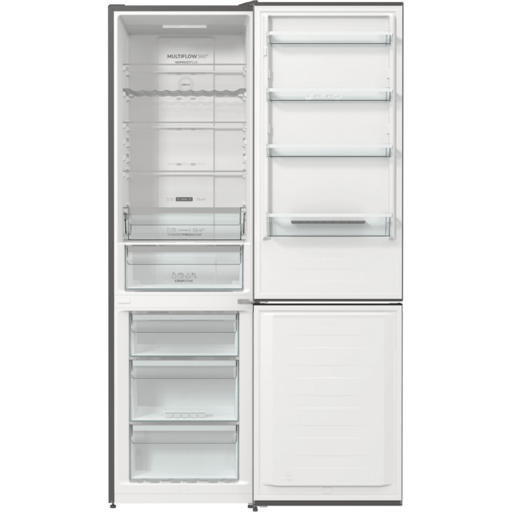 מקרר מקפיא תחתון 353 ליטר Gorenje NRK6202AXL4 - גימור נירוסטה - K.B.V