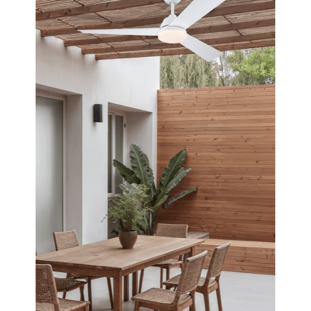 מאוורר תקרה לפרגולה Ocean IP66 ''52 DC שלט תאורה לבן מט Westinghouse - K.B.V