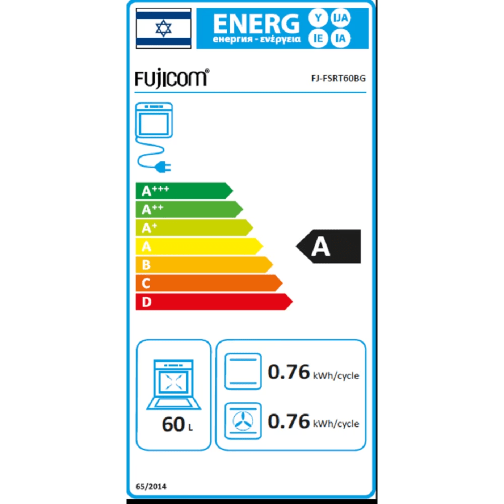 תנור משולב כיריים פוג’יקום Fujicom FJ-FSRT60BG גימור שמנת - K.B.V