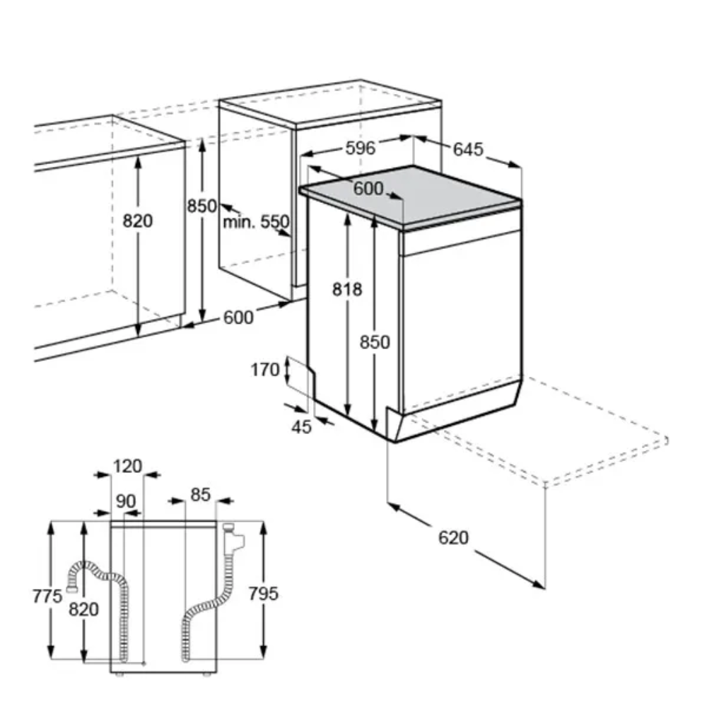 מדיח כלים רחב 14 מערכות כלים דגם FFB73709ZM AEG נירוסטה מוברשת - יבואן רשמי