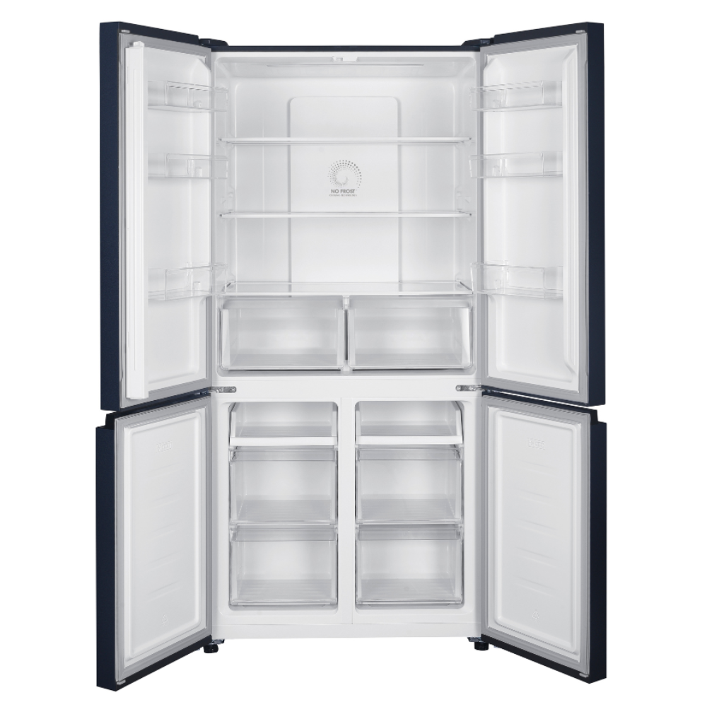 מקרר 4 דלתות 600 ליטר Fujicom פוג'יקום דגם FJ-NF815W זכוכית לבנה - יבואן רשמי