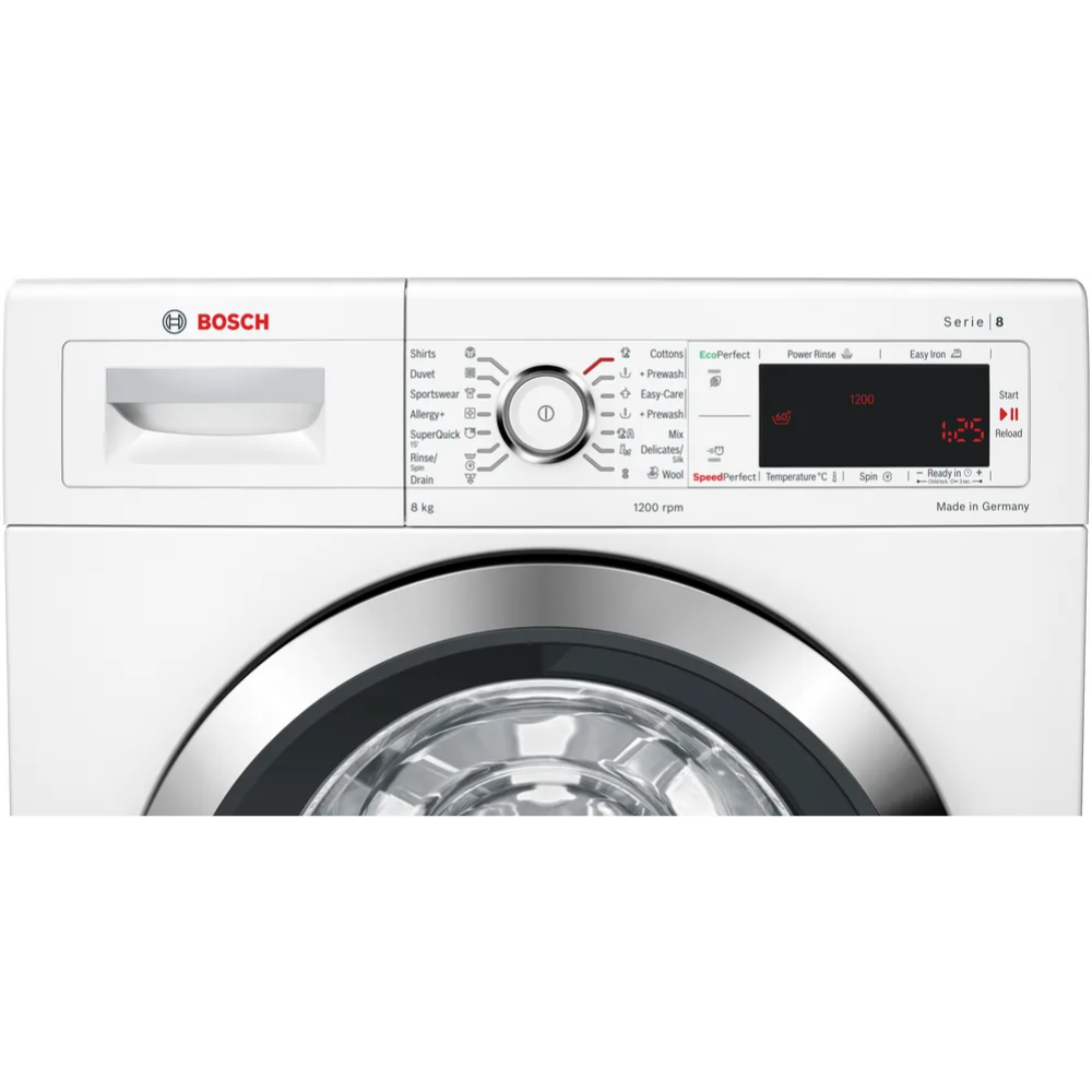 מכונת כביסה 8 ק"ג דגם BOSCH WAN24058IL בוש - יבואן רשמי