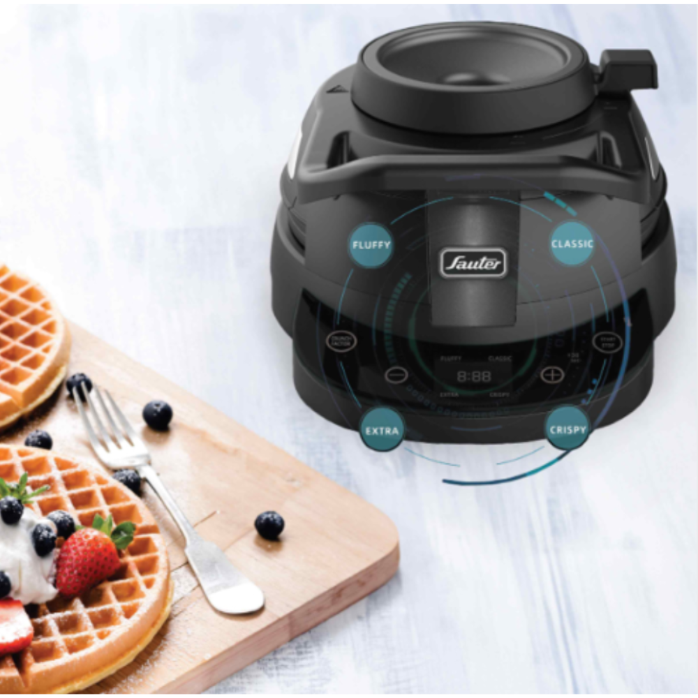 מכשיר להכנת וופל בלגי Sauter SVB250 - צבע שחור אחריות ע"י היבואן הרשמי