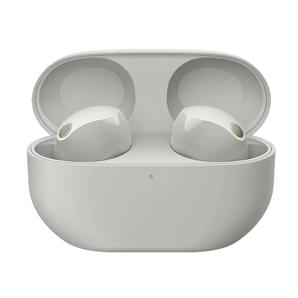 אוזניות אלחוטיות Sony WF-1000XM5 עם השתקת רעשים - צבע כסוף שנה אחריות ע"י ישפאר - יבואן הרשמי