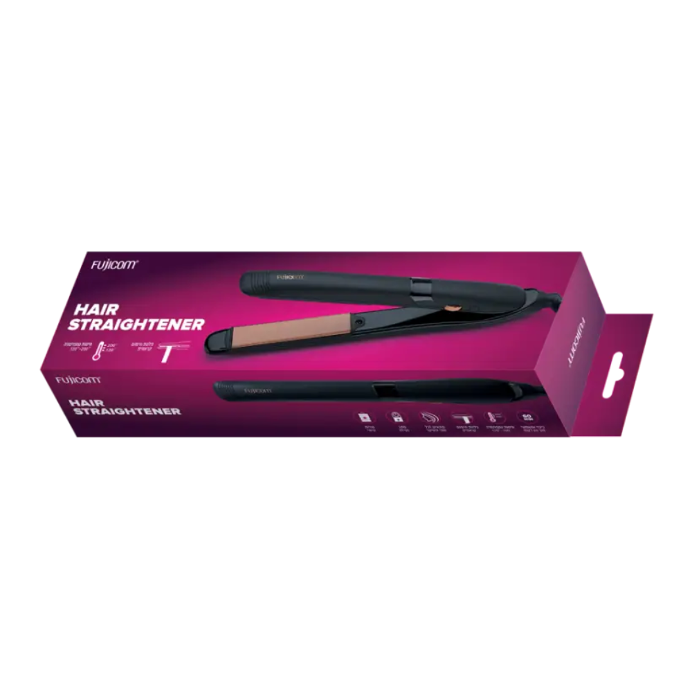 מחליק שיער קרמי FJ-HS700 בעל וויסות טמפרטורה 120-200 מעלות - יבואן רשמי