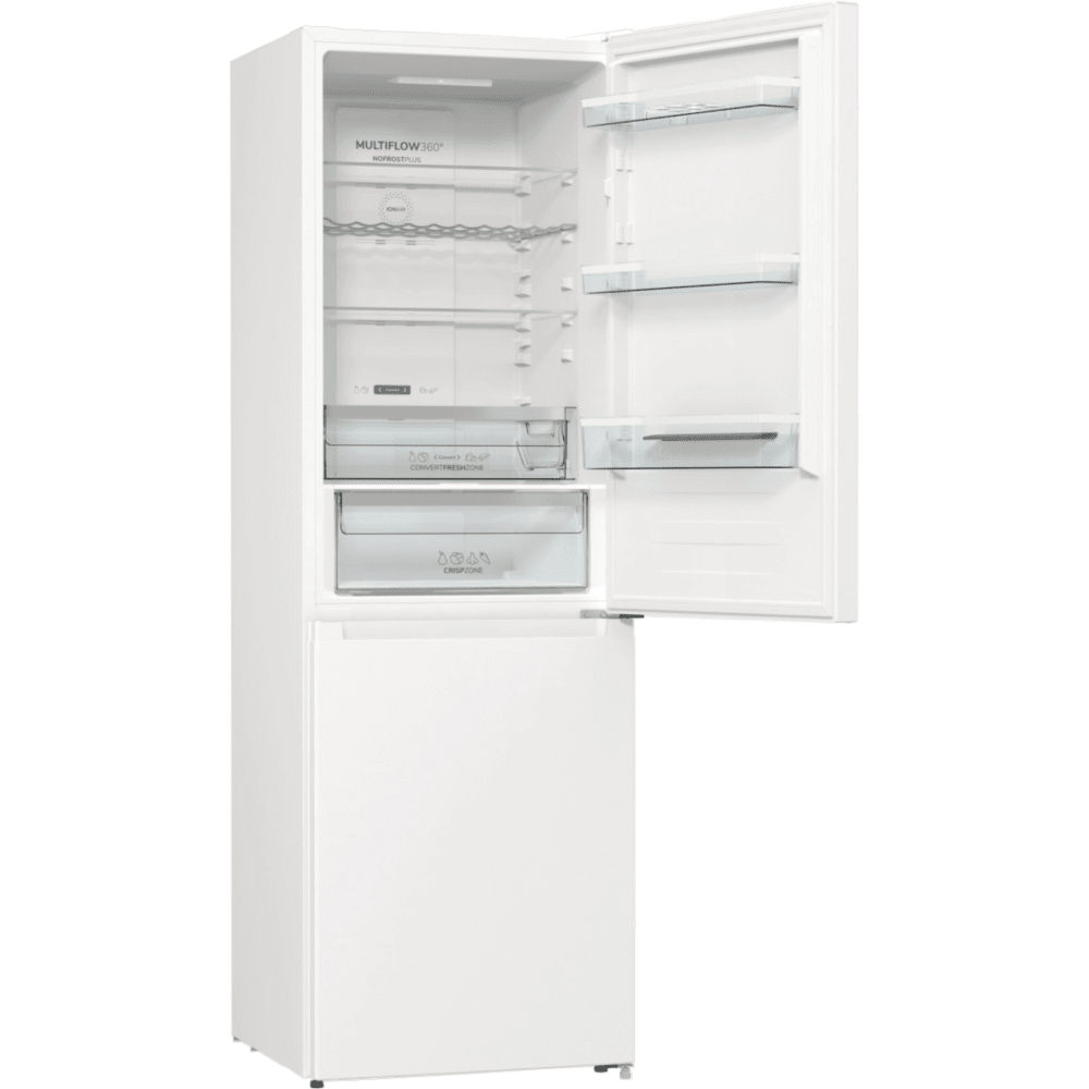 מקרר מקפיא תחתון 300 ליטר נטו Gorenje NRK6192AW4 - גימור לבן - K.B.V