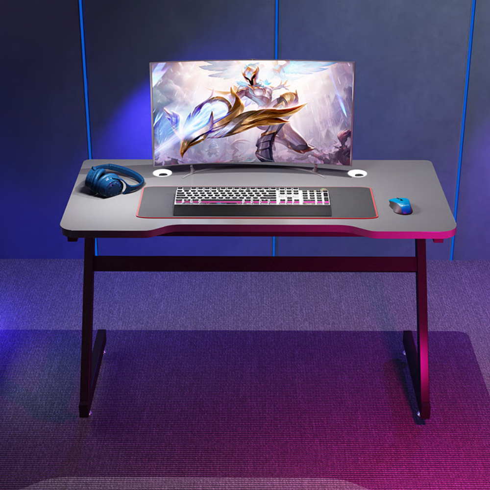 שולחן מחשב MSH-12-2 רוחב 1 מטר ROSSO ITALY - צבע אפור - יבואן רשמי