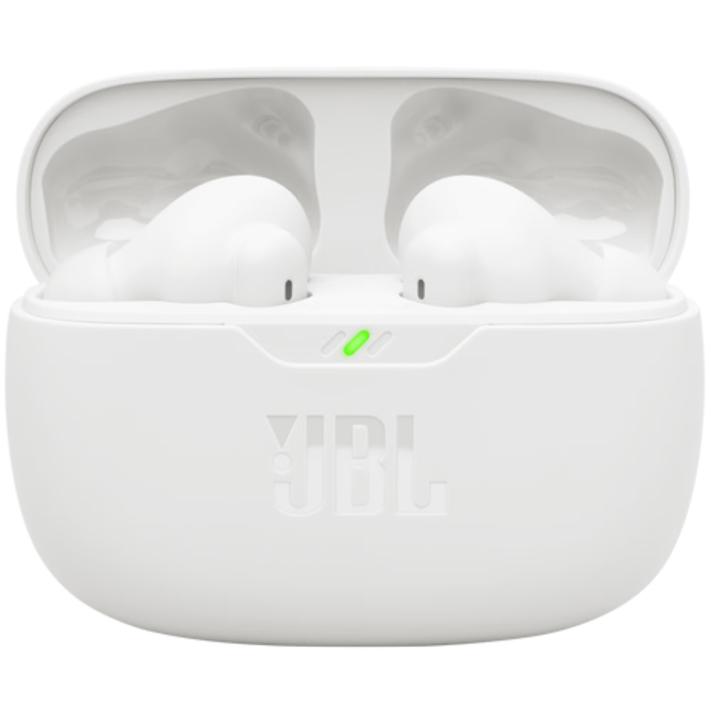 אוזניות אלחוטיות JBL Wave Beam 2 - צבע לבן שנה אחריות ע"י - יבואן הרשמי