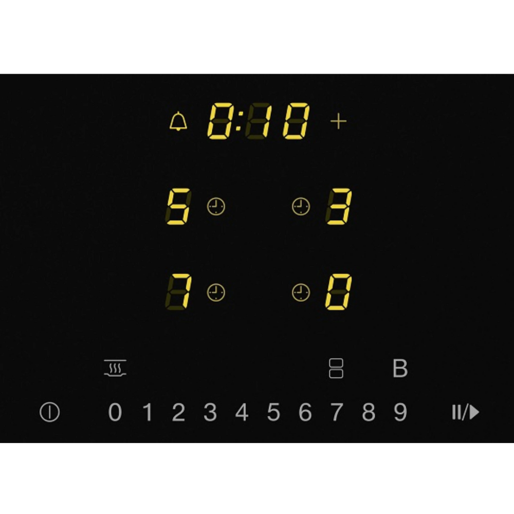 כיריים אינדוקציה 80 ס"מ 4 מוקדי בישול Miele KM 7373 FL תוצרת גרמניה - תלת פאזי - גימור זכוכית שחורה - יבואן רשמי