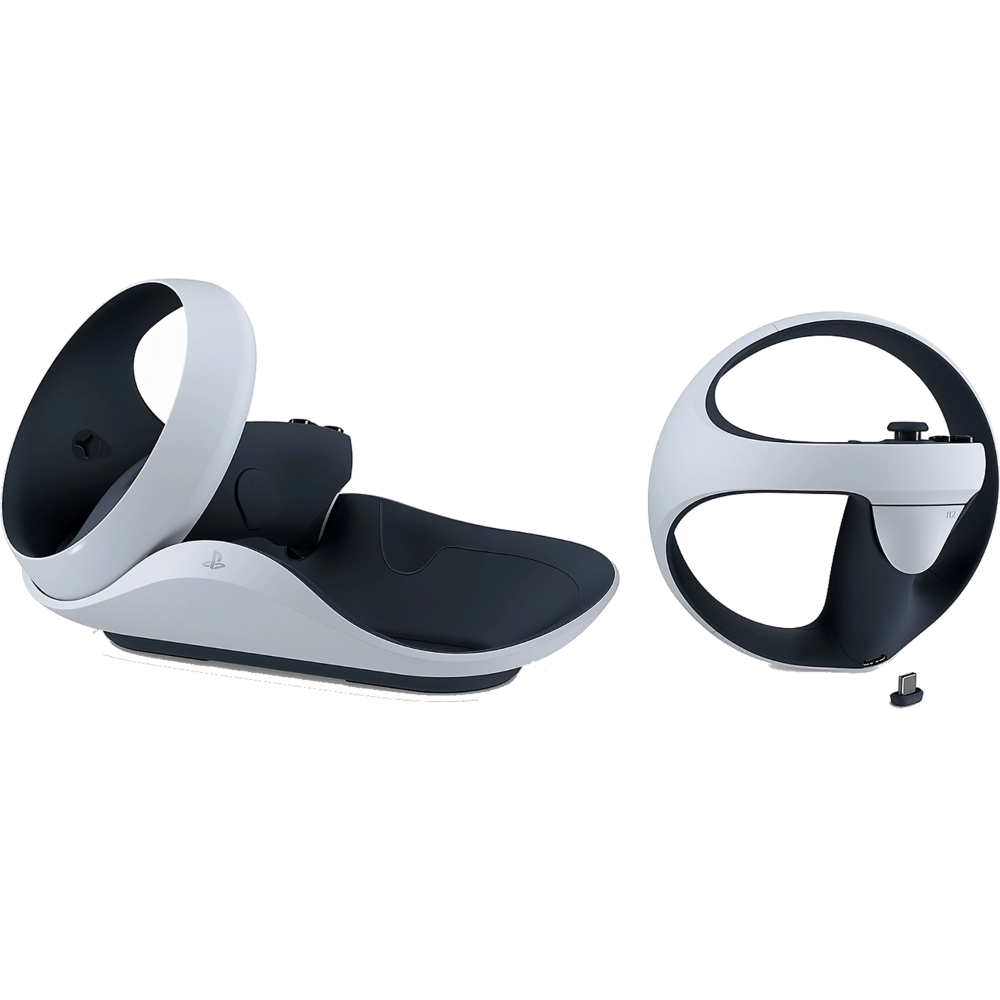 תחנת טעינה לבקר PlayStation VR2 Sense Controller Charging Station - צבע לבן שנה אחריות ע"י - יבואן הרשמי