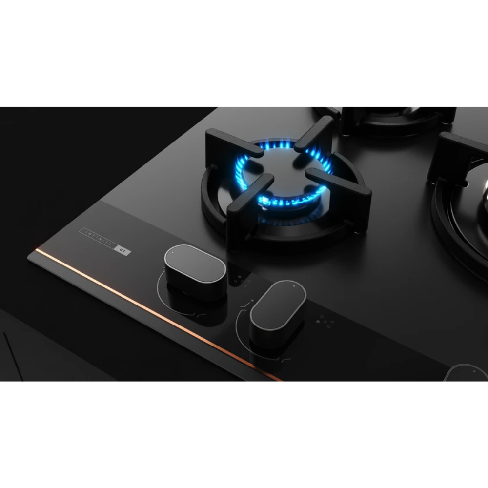 כיריים גז 5 להבות זכוכית שחור מט GBC-75G1 TEKA - יבואן רשמי