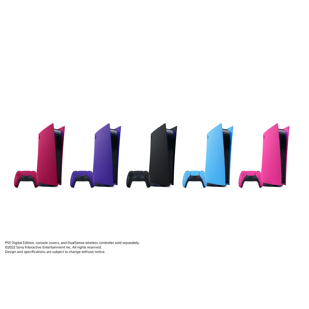כיסוי צבעוני רשמי לקונסולת Sony Playstation 5 Digital Edition - צבע כחול כוכבים - K.B.V