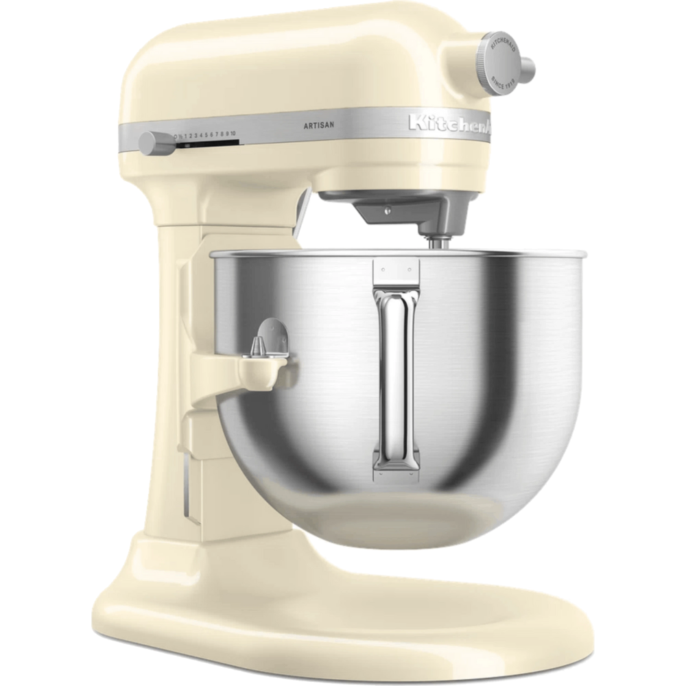 מיקסר עם קערת נירוסטה 6.6 ליטר KitchenAid Plus 5KSM70SHXEAC - צבע שקד - יבואן רשמי