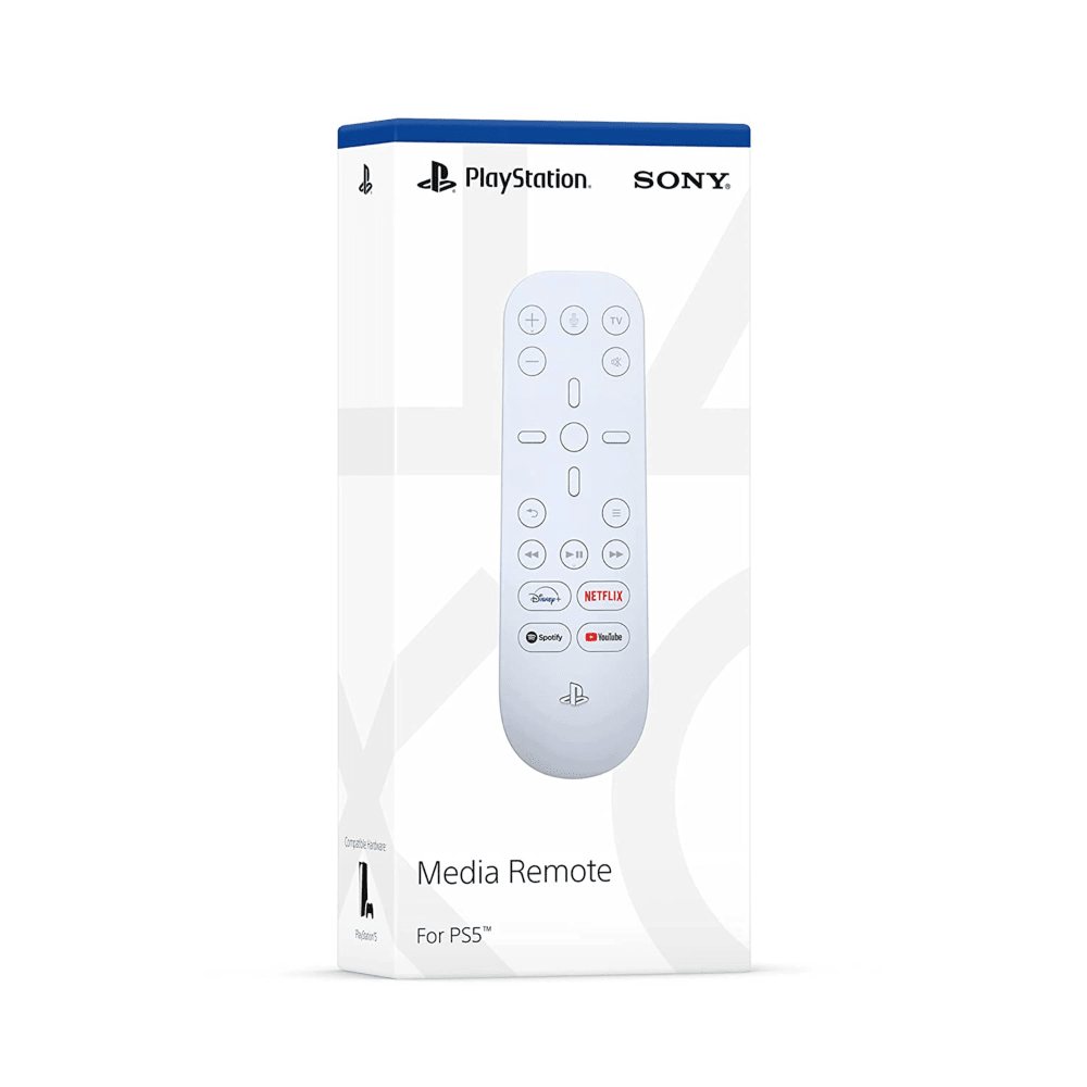 שלט מדיה מקורי לקונסולת Sony Playstation 5 - צבע לבן - K.B.V