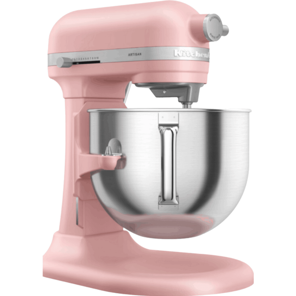 מיקסר עם קערת נירוסטה 6.6 ליטר KitchenAid Plus 5KSM70SHXEDR - צבע ורוד בייבי - K.B.V