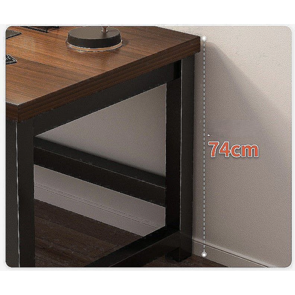 שולחן מחשב כתיבה ענק 180 ס"מ צבע עץ בשילוב שחור דגם Rosso Italy RSM-3134 - יבואן רשמי