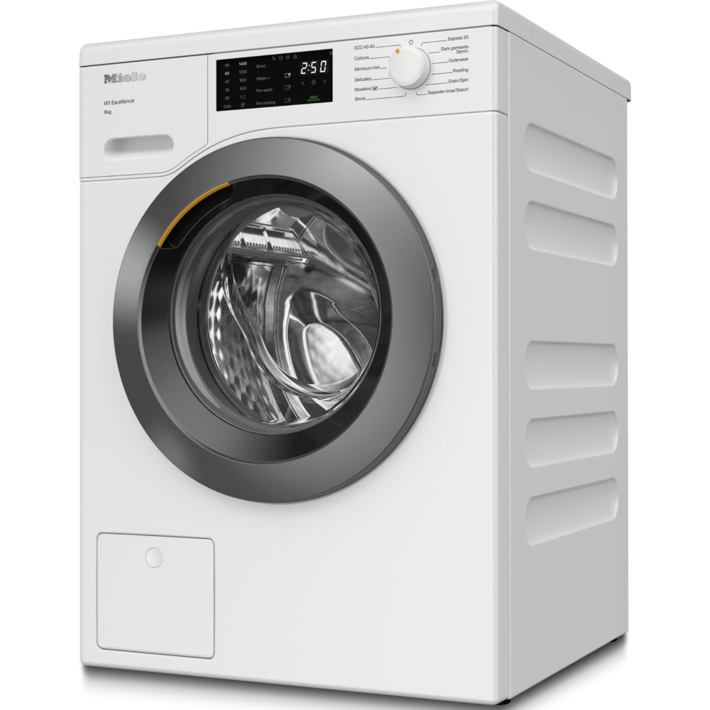 מכונת כביסה פתח חזית 8 ק"ג Miele WED 025 WCS במהירות 1400 סל"ד - צבע לבן - יבואן רשמי