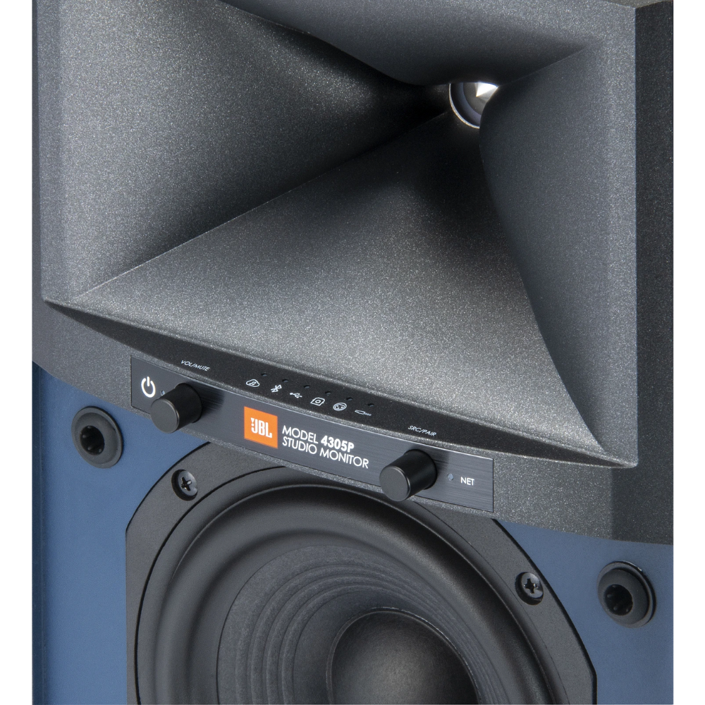 מוניטורים אולפניים JBL 4305P Hi-Fi Studio Monitor 2x150W AIO - צבע שחור חמש שנות אחריות ע"י - יבואן הרשמי