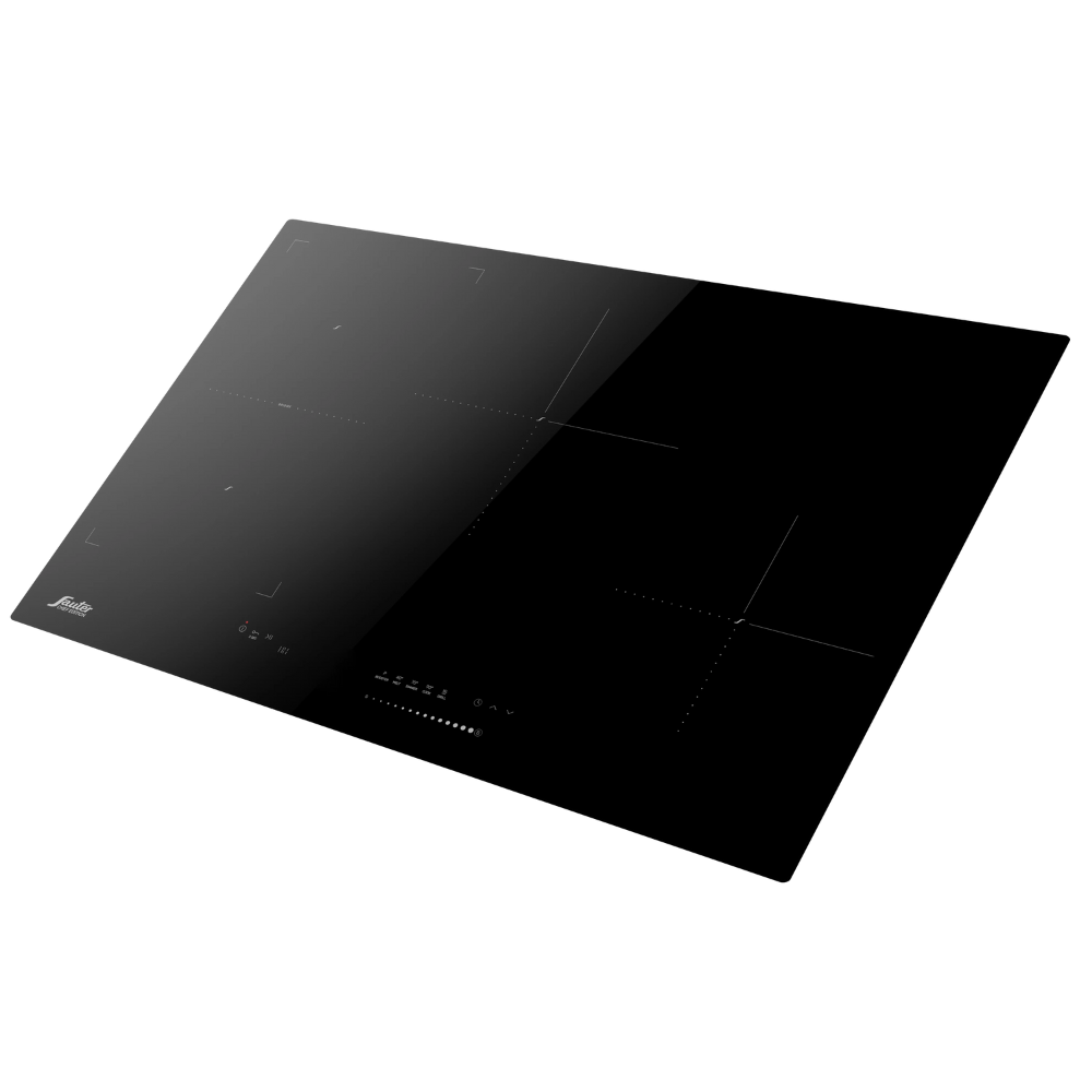 כיריים אינדוקציה 4 מוקדי בישול 78 ס"מ Sauter SHI8080 - תלת פאזי - צבע שחור אחריות ע"י - יבואן הרשמי