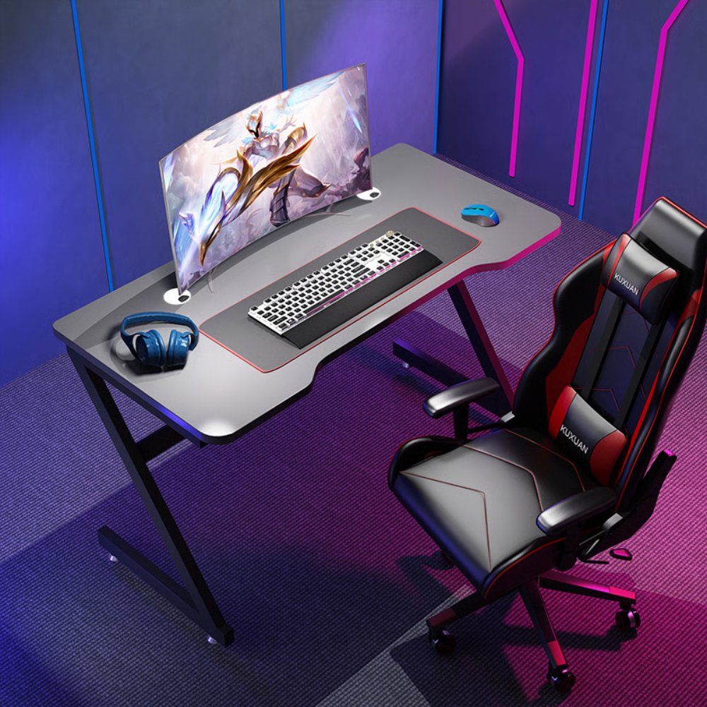 שולחן מחשב MSH-12-2 רוחב 1 מטר ROSSO ITALY - צבע אפור - יבואן רשמי