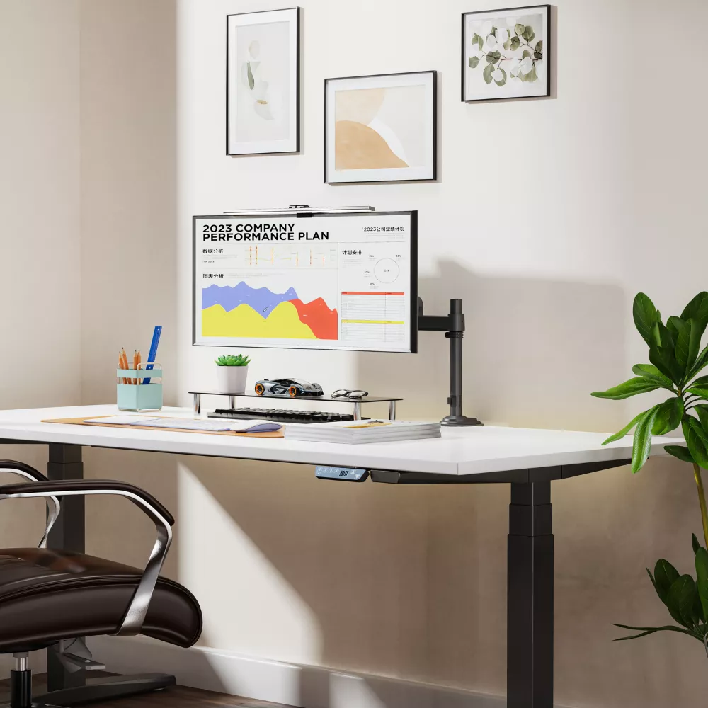 זרוע שולחנית דו מפרקית ארגונומית למסך מחשב עד 30″ Audio Line NB-H100 - יבואן רשמי