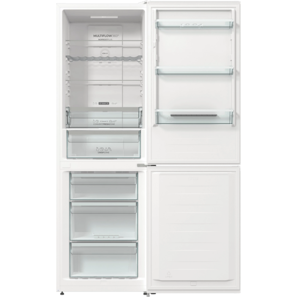 מקרר מקפיא תחתון 300 ליטר נטו Gorenje NRK6192AW4 - גימור לבן - יבואן רשמי