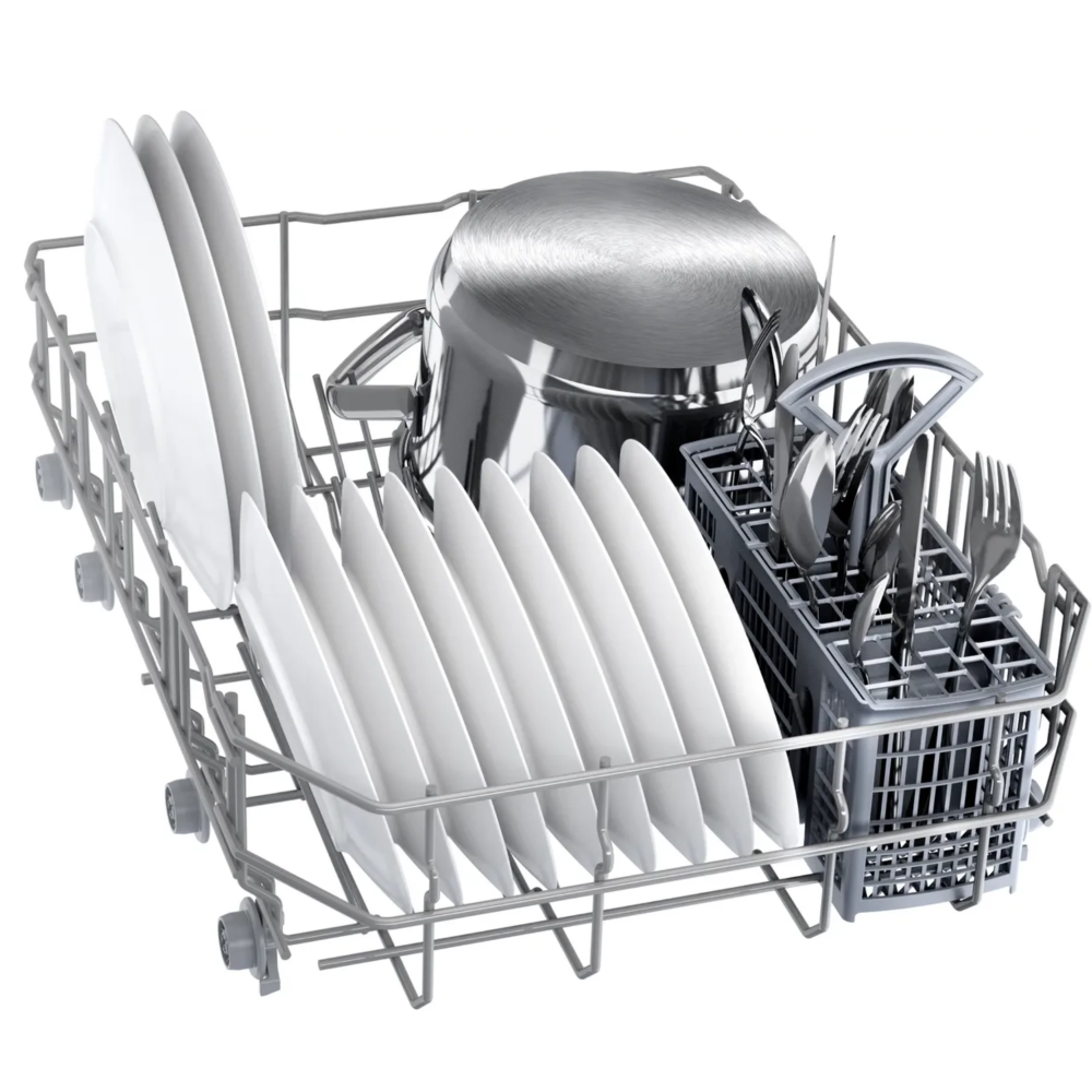 מדיח כלים צר 2 סלסלאות Bosch E58HKI2SPS - צבע נירוסטה תוצרת פולין