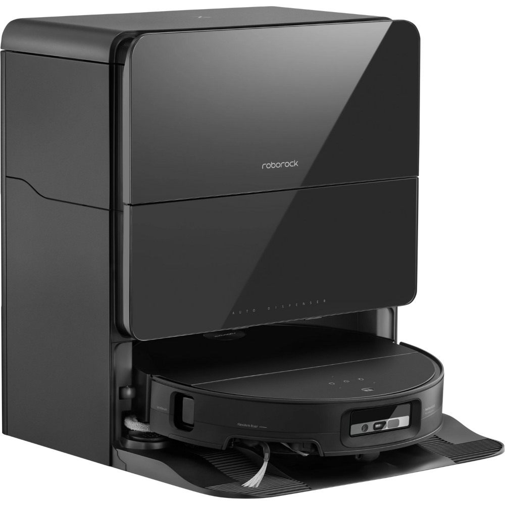 שואב אבק רובוטי שוטף Roborock Saros 10 - צבע שחור שנה אחריות ע"י - יבואן הרשמי