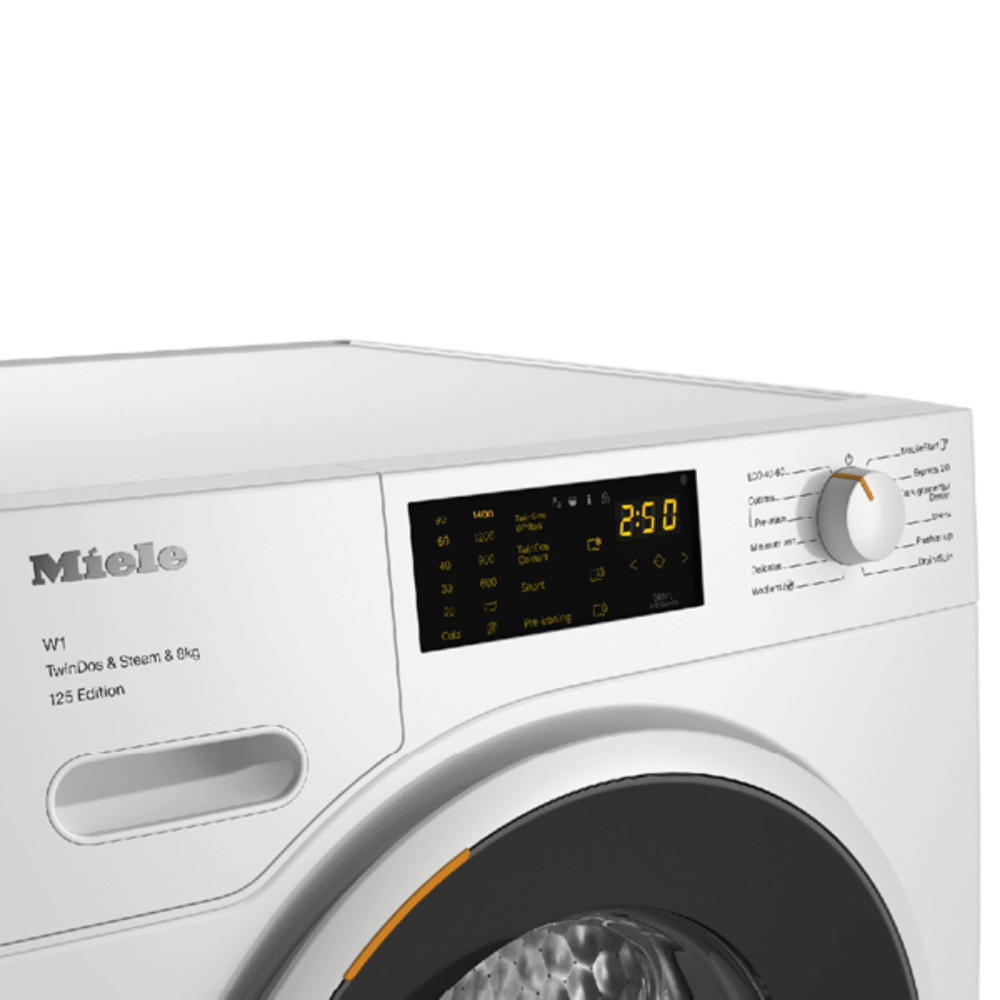 מכונת כביסה פתח חזית 8 ק"ג Miele WWB680 TWIN DOS במהירות 1400 סל"ד - צבע לבן - K.B.V
