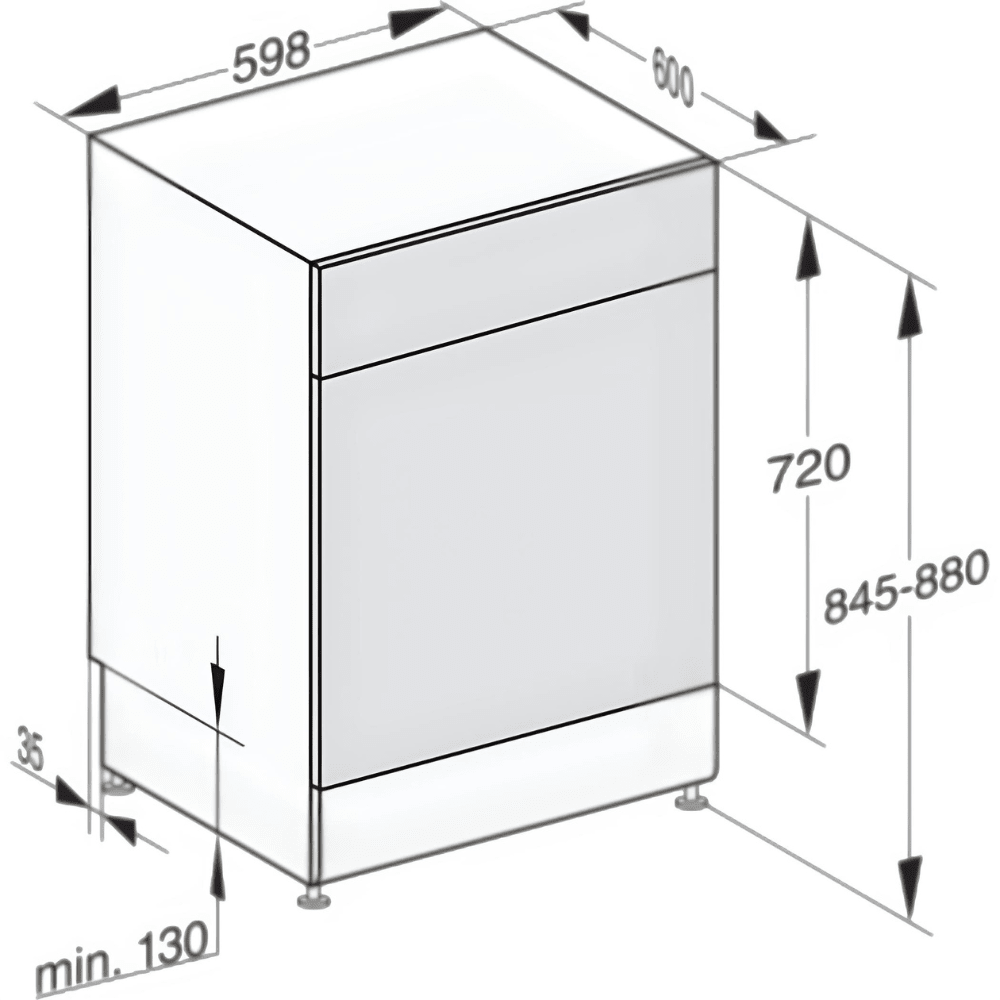 מדיח כלים 60 ס"מ 14 מערכות כלים Miele G5110 SC CLST - גימור נירוסטה - K.B.V