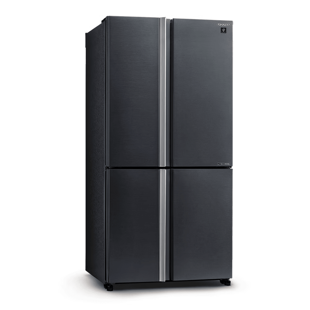 מקרר 4 דלתות מקפיא תחתון 578 ליטר נטו Sharp SJ-8950-SL - גימור נירוסטה מושחרת - K.B.V