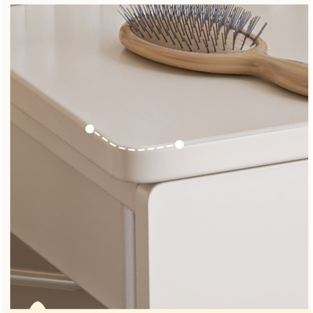 שידת איפור עם מראה רוחב 60 ס"מ דגם RSM-1014 מבית ROSSO ITALY צבע לבן - יבואן רשמי