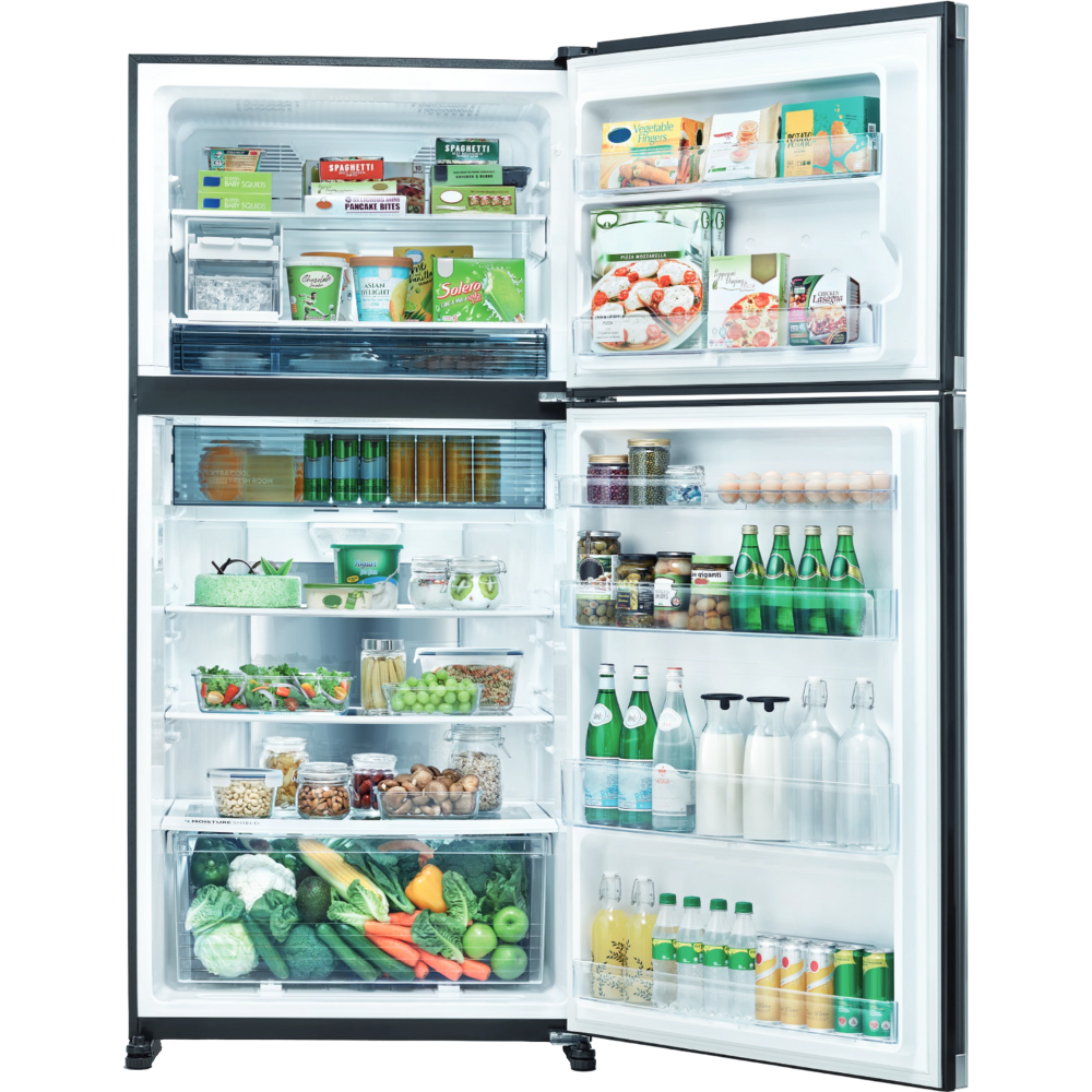 מקרר מקפיא עליון 516 ליטר נטו Sharp SJ-3650-BS עם התקן שבת - גימור נירוסטה בהירה - K.B.V