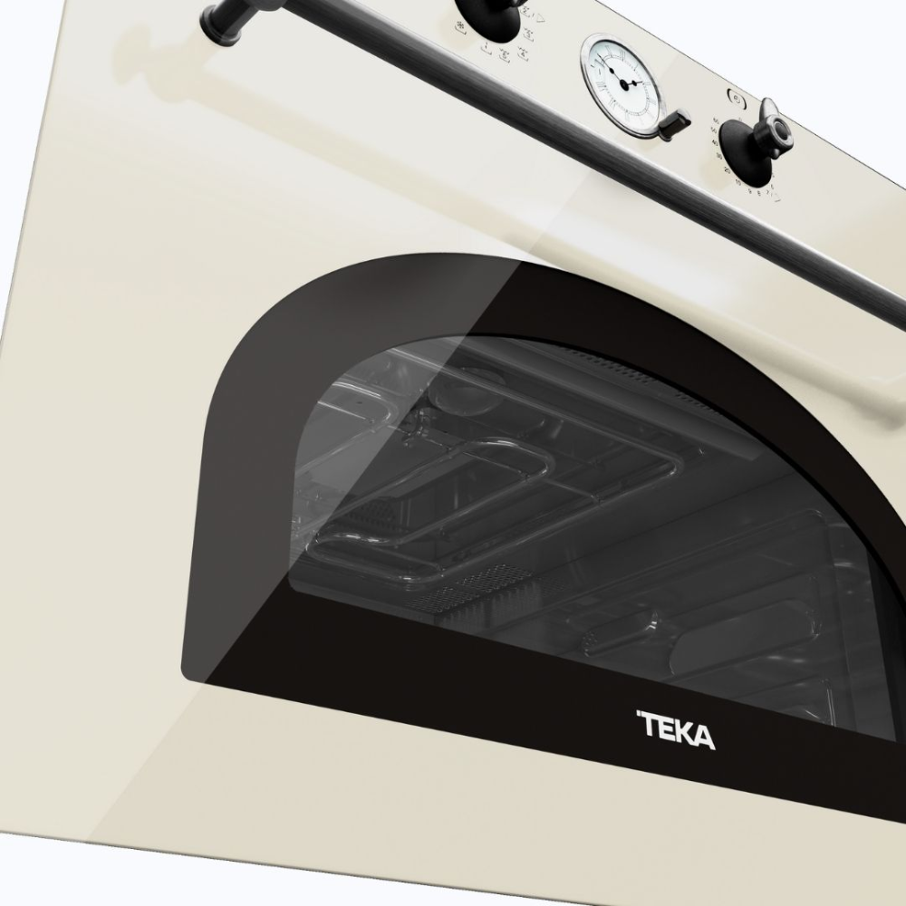 מיקרוגל בנוי קומפקטי בעיצוב כפרי MWR 32 Vanilla silver TEKA 3 פונקציות בישול - יבואן רשמי