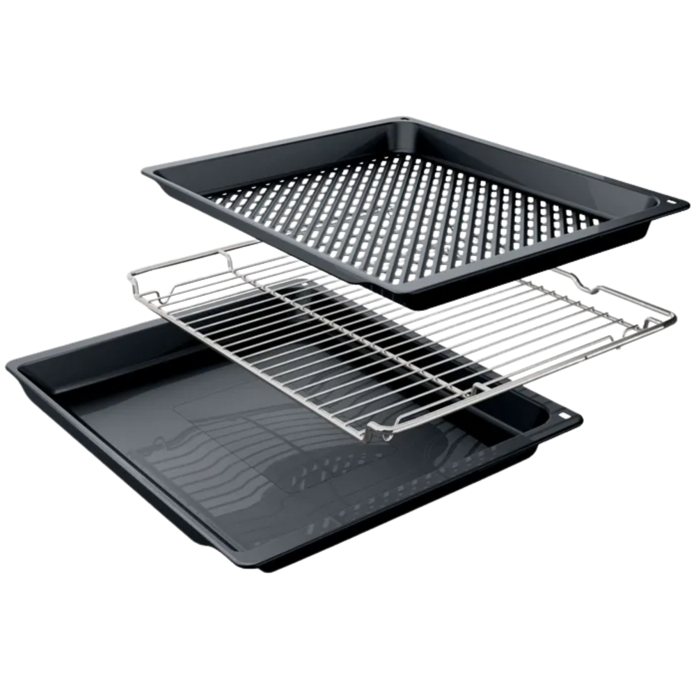 תנור בנוי פירולטי נפח 71 ליטר Bosch HBG578EB3 - גימור שחור זכוכית