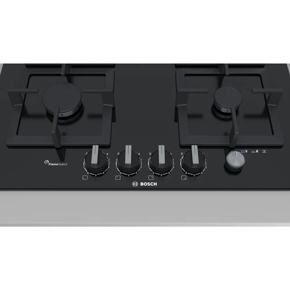 כיריים גז 4 מבערים Bosch דגם FlameSelect PPH6A6M25Y - יבואן רשמי