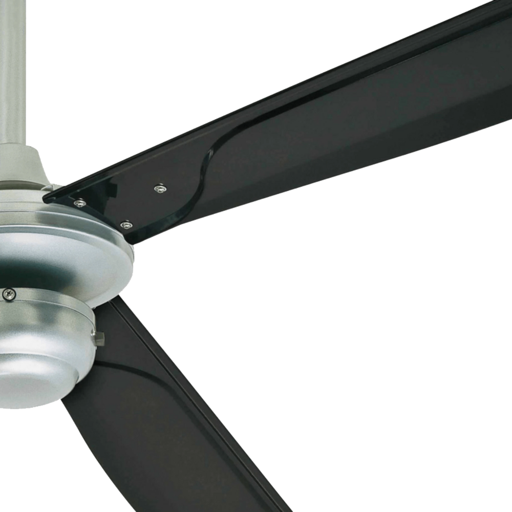 מאוורר תקרה מוגן מים לפרגולה Westinghouse Mountain Gale - צבע כסוף בשילוב שחור שנתיים אחריות ע"י - יבואן הרשמי