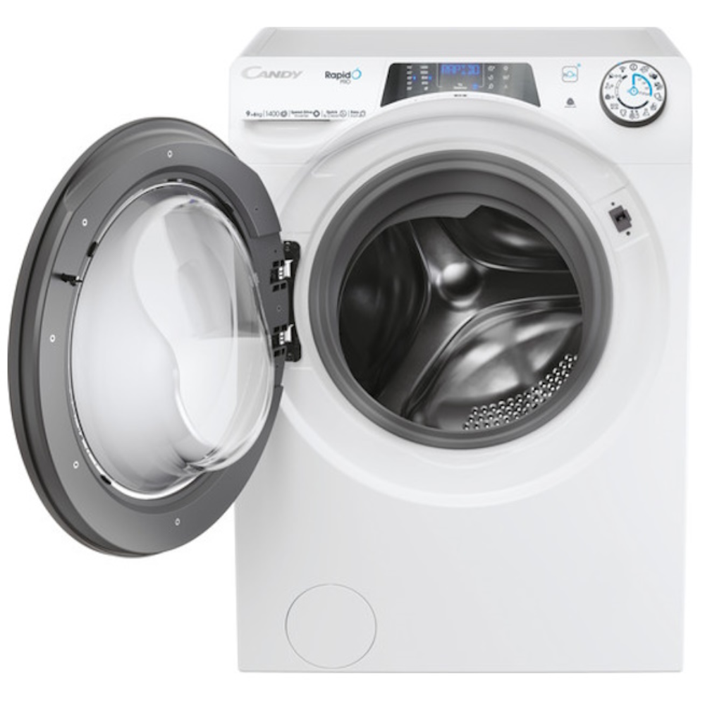 מכונת כביסה 9 ק"ג משולבת מייבש 6 ק"ג Candy RPW4966BWMR/1-S - יבואן רשמי
