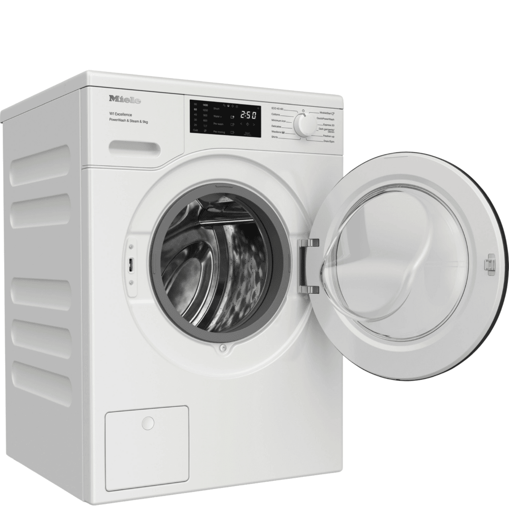מכונת כביסה פתח חזית 9 ק"ג Miele WED385 במהירות 1400 סל"ד - צבע לבן - K.B.V
