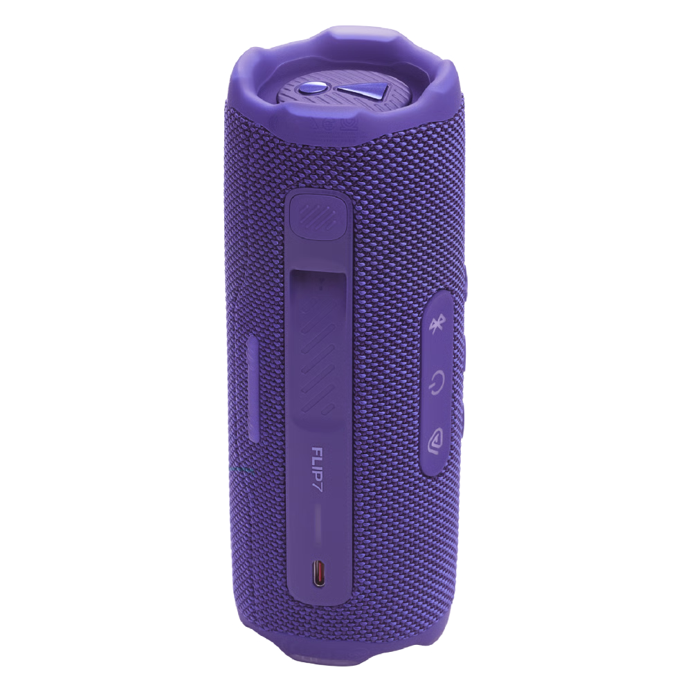 רמקול Bluetooth אלחוטי נייד JBL Flip 7 - צבע סגול שנה אחריות ע"י - יבואן הרשמי