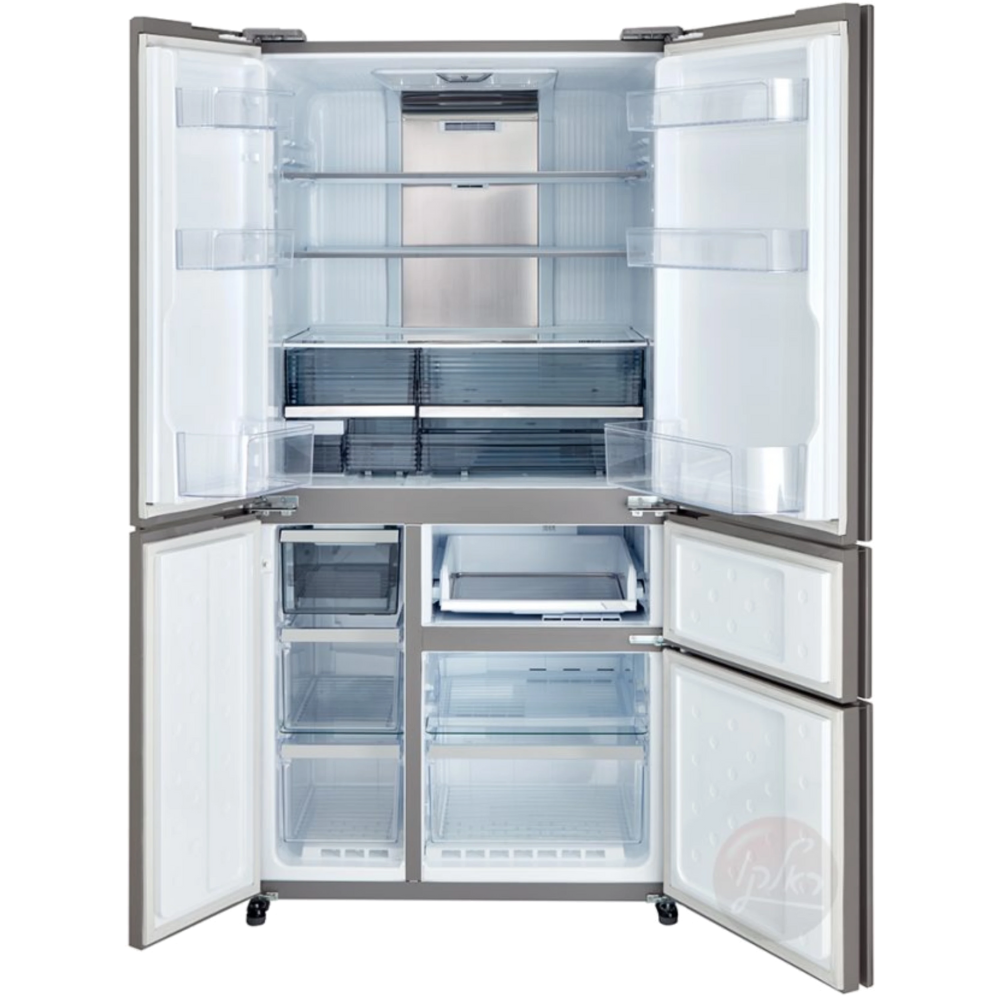 מקרר 5 דלתות 668 ליטר Sharp SJ-9630-SL עם התקן שבת מהדרין - גימור נירוסטה מושחרת - יבואן רשמי