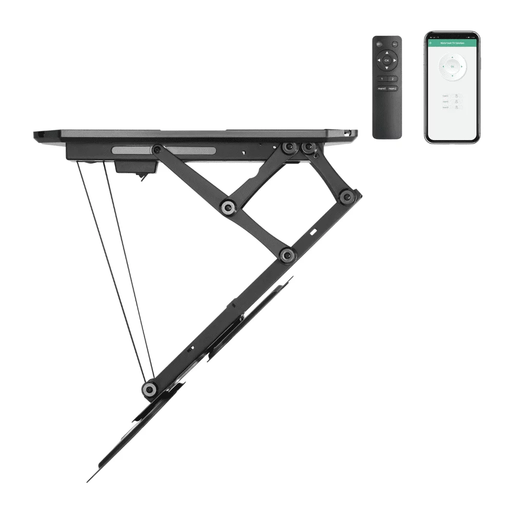 זרוע חשמלית תקרתית מתקפלת חכמה לגודל מסך עד 55″ Lumi Legend / Brateck PLB-M0544AI - יבואן רשמי